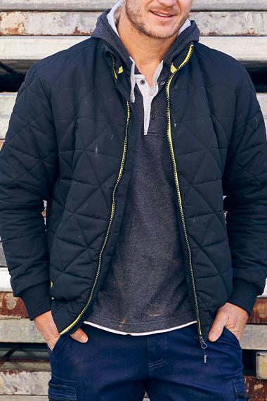 Diamont Quilted Bomber Jacket BJ6976